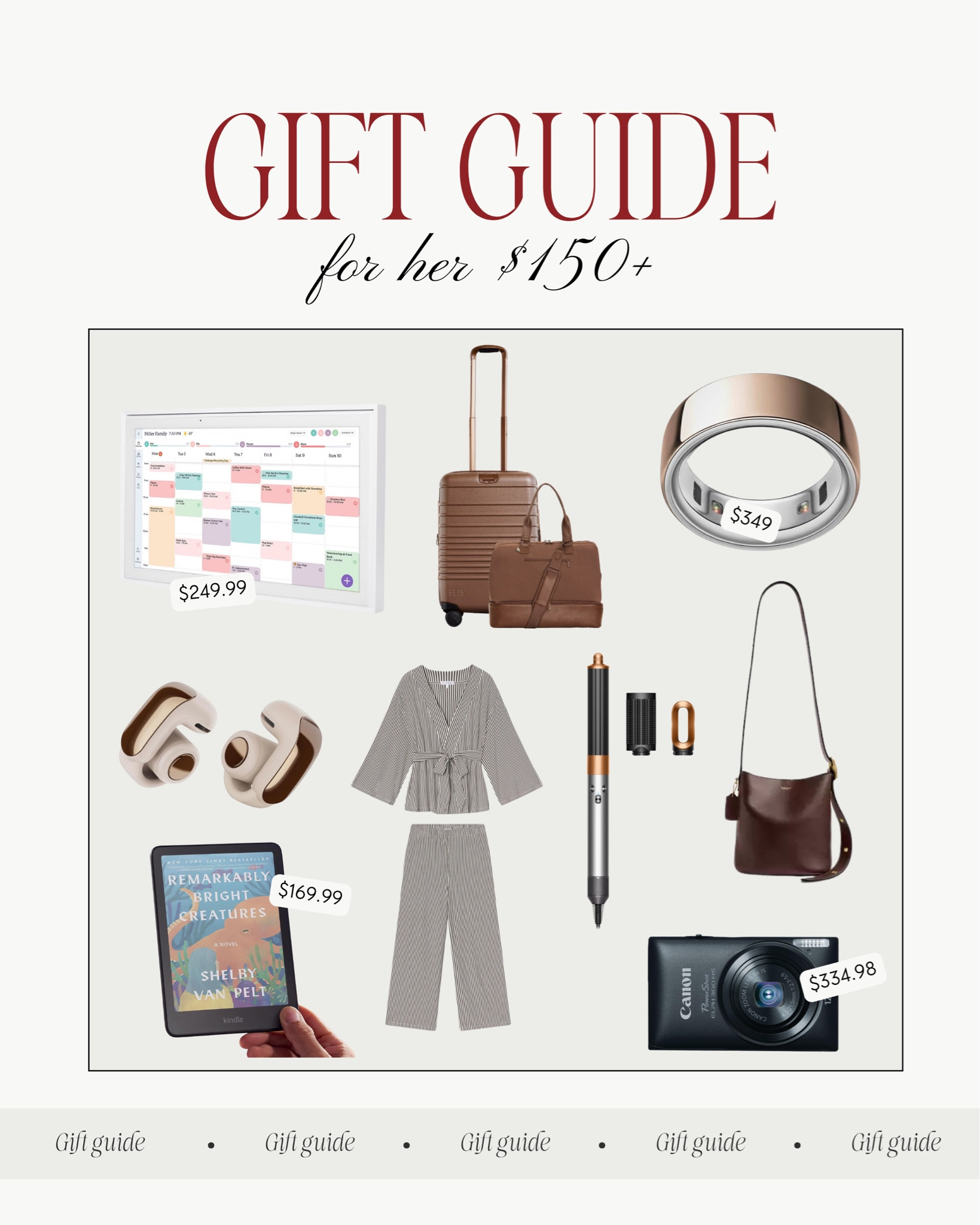 Gifts // gift guide // gifts for her // mom // mother in law // friend // sister // sister in law // splurge gift // luxe gift // beauty // tech // lounge // home // travel // daughter // daughter in law

#LTKCyberWeek #LTKHoliday #LTKGiftGuide