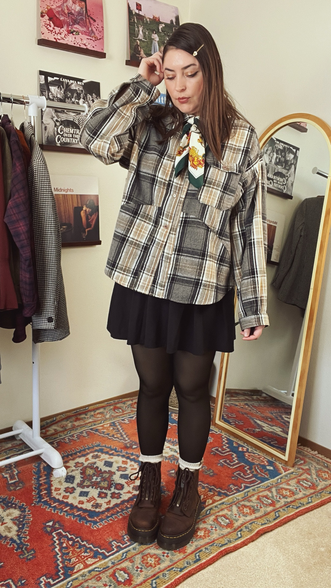 A moody, yet elevated play on soft grunge & dark academia?? Count me in! 🙋🏻‍♀️

I love blending styles, and also giving accessories new jobs!

This satin scarf is giving tie today, and it adds a fun (& pop of color) to this look!

Such an easy outfit to recreate & repeat again and again 🖤

#LTKgrwm #LTKootd #LTKMidsize