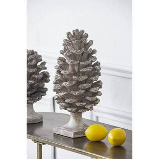 A & B Home 14 in. H Polyresin Pine Cone Table Decor 77342 - The Home Depot | The Home Depot