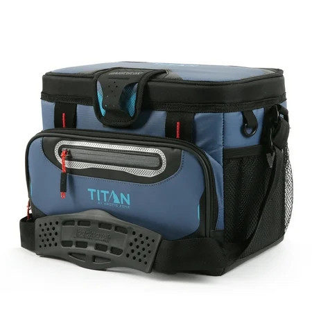 Titan by Arctic Zone 12 Can Zipperless Soft Cooler, 8 Quart, Ocean Blue | Walmart (US)