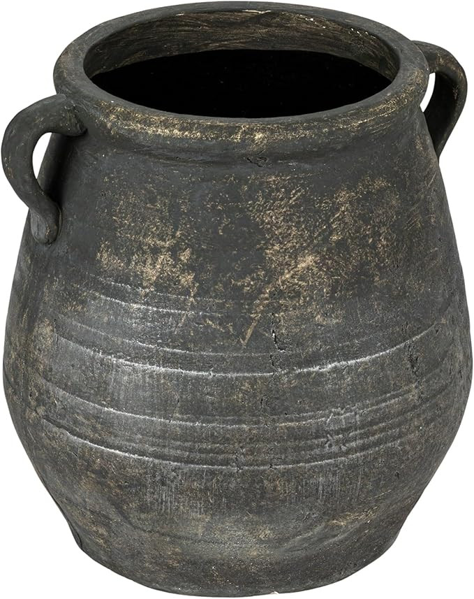 Creative Co-Op Whitewashed Terra-Cotta Urn, Grey | Amazon (US)