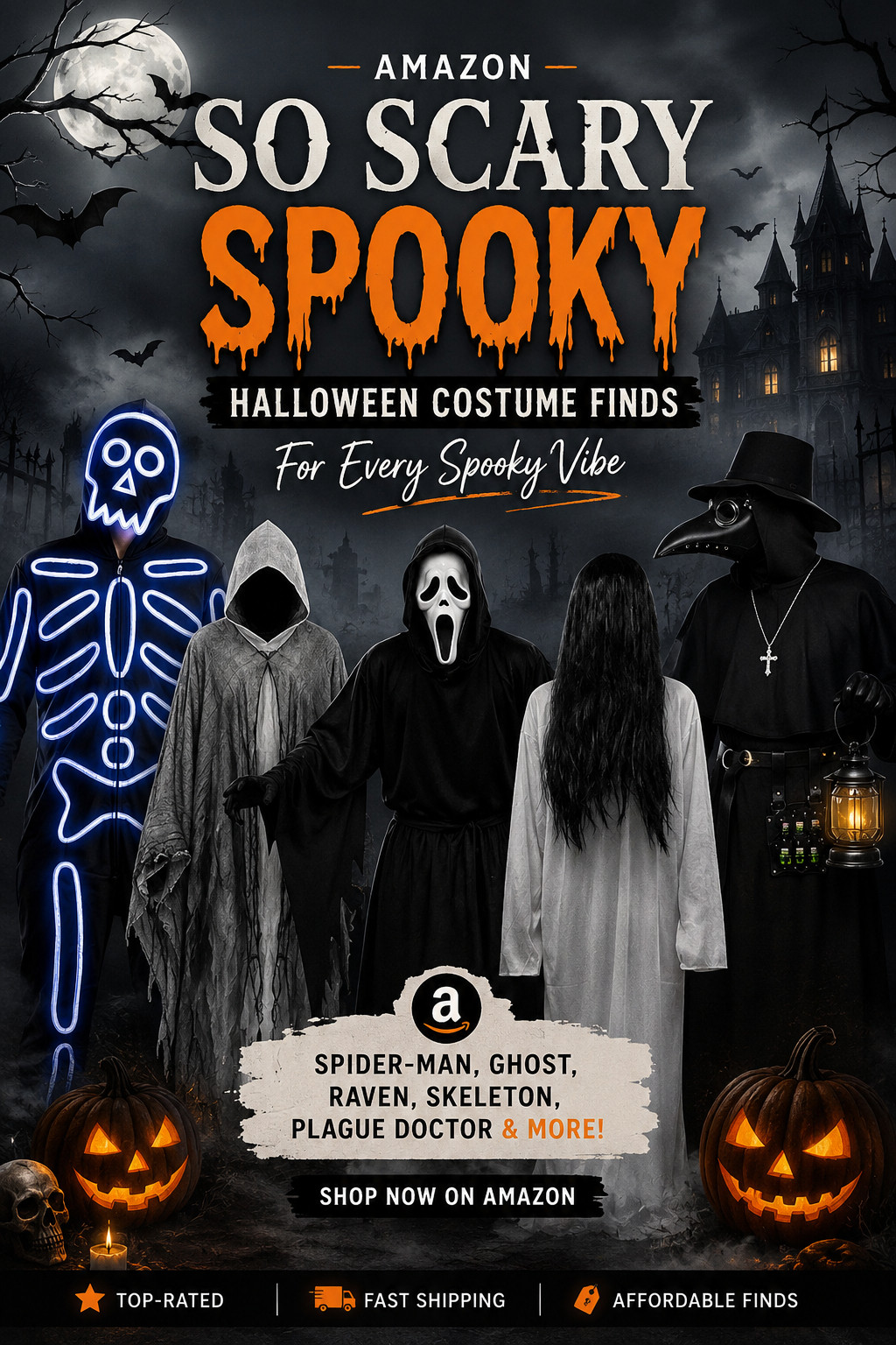 So scary, so spooky… I found the BEST Halloween costumes on Amazon and I’m lowkey obsessed 🖤👻 From iconic Spider-Man looks to eerie ghost vibes, dark raven energy, skeleton fits, and the creepiest plague doctor masks… this is your sign to go all out this Halloween 🎃✨ These are giving main character energy and will 100% sell out fast!!

#halloweencostumes #amazonfinds #spookyseason #halloweenoutfit #halloween2026 #costumeideas #scarycostume #spidermancostume #ghostcostume #ravencostume #skeletoncostume #plaguedoctor #creepyvibes #spookyvibes #fallaesthetic #amazonfashion #ltkseasonal #ltkfinds #ltkunder50 #ltkstyle #amazonhalloween #halloweenvibes #costumeinspo #trendingnow #viralfinds #fallfashionfinds #cozyseason #boo #witchyvibes #darkaesthetic #halloweeninspo 

 #LTKSeasonal #LTKU #LTKSaleAlert
