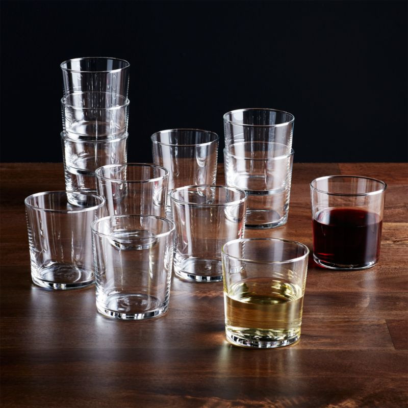 Bodega 12 Oz Glasses, Set of 12 + Reviews | Crate and Barrel | Crate & Barrel