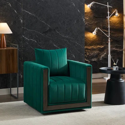 Upholstered Swivel Barrel Chair | Wayfair North America