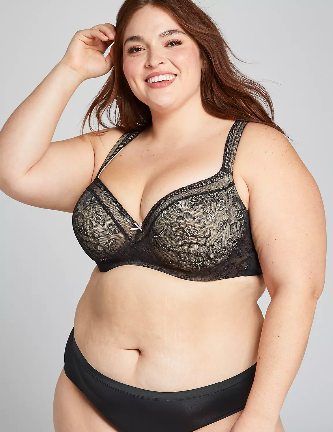Lightly Lined Balconette Bra with Lace | LaneBryant | Lane Bryant (US)
