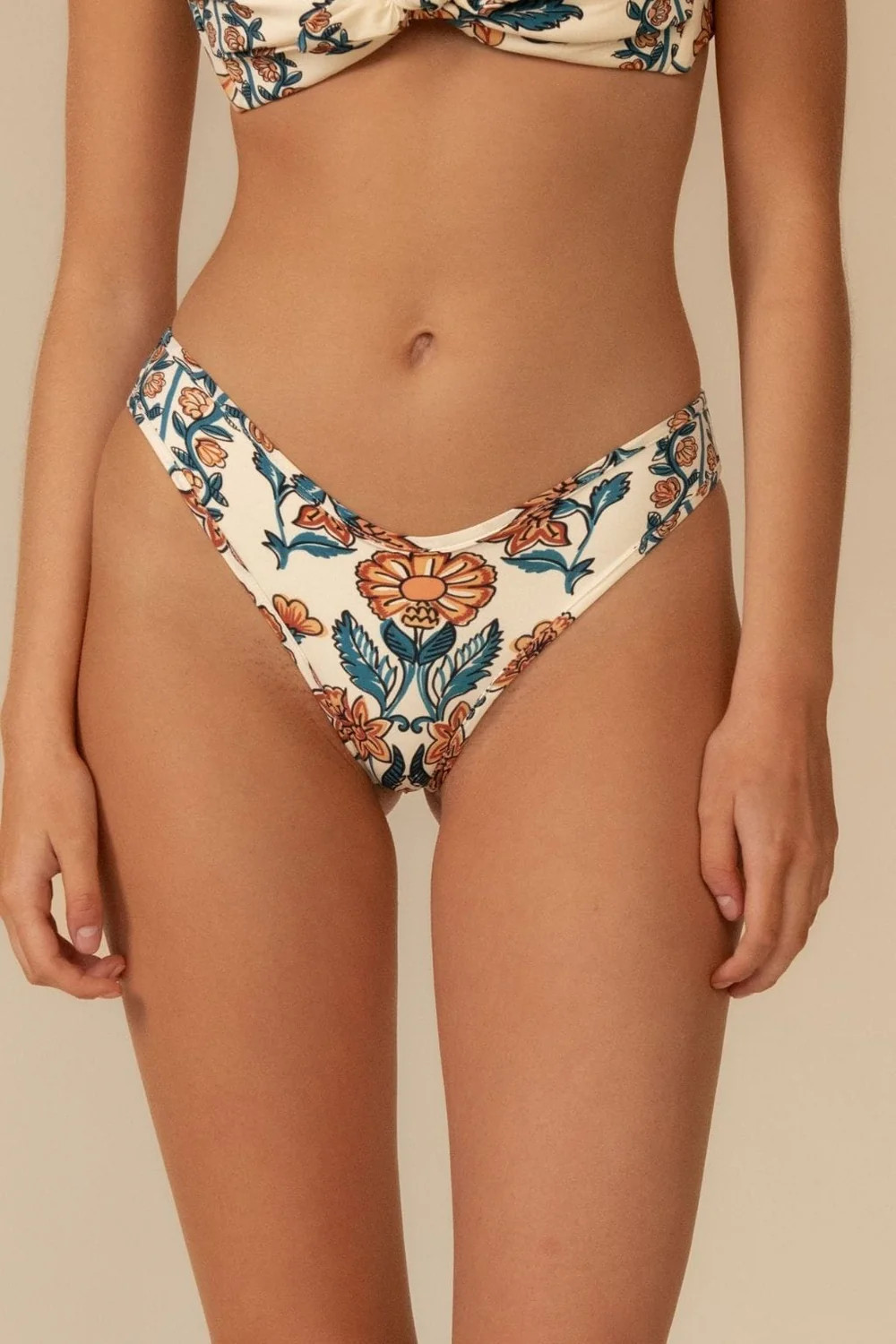 Winona Floral Added Coverage Lulu Bikini Bottom | Montce