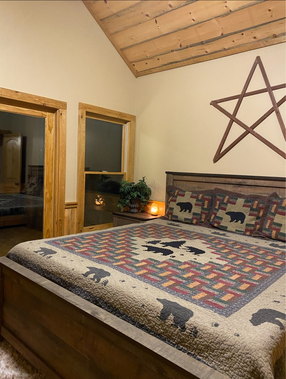 Everyone is alway asking where we purchased the furniture for the cabin @Top_of_the_ridge_ellijay & the mattress is always a hit. Find links to purchase the items from the upstairs bedroom below!! #ashleyfurniture 

#LTKhome