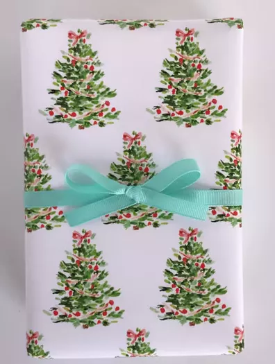 Wrapping Paper: Forest Florette gift Wrap, Birthday, Holiday