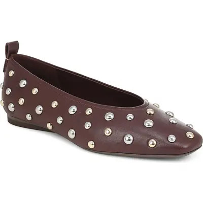 27 EDIT Naturalizer Carla Stud Ballet Flat in Black at Nordstrom | Nordstrom
