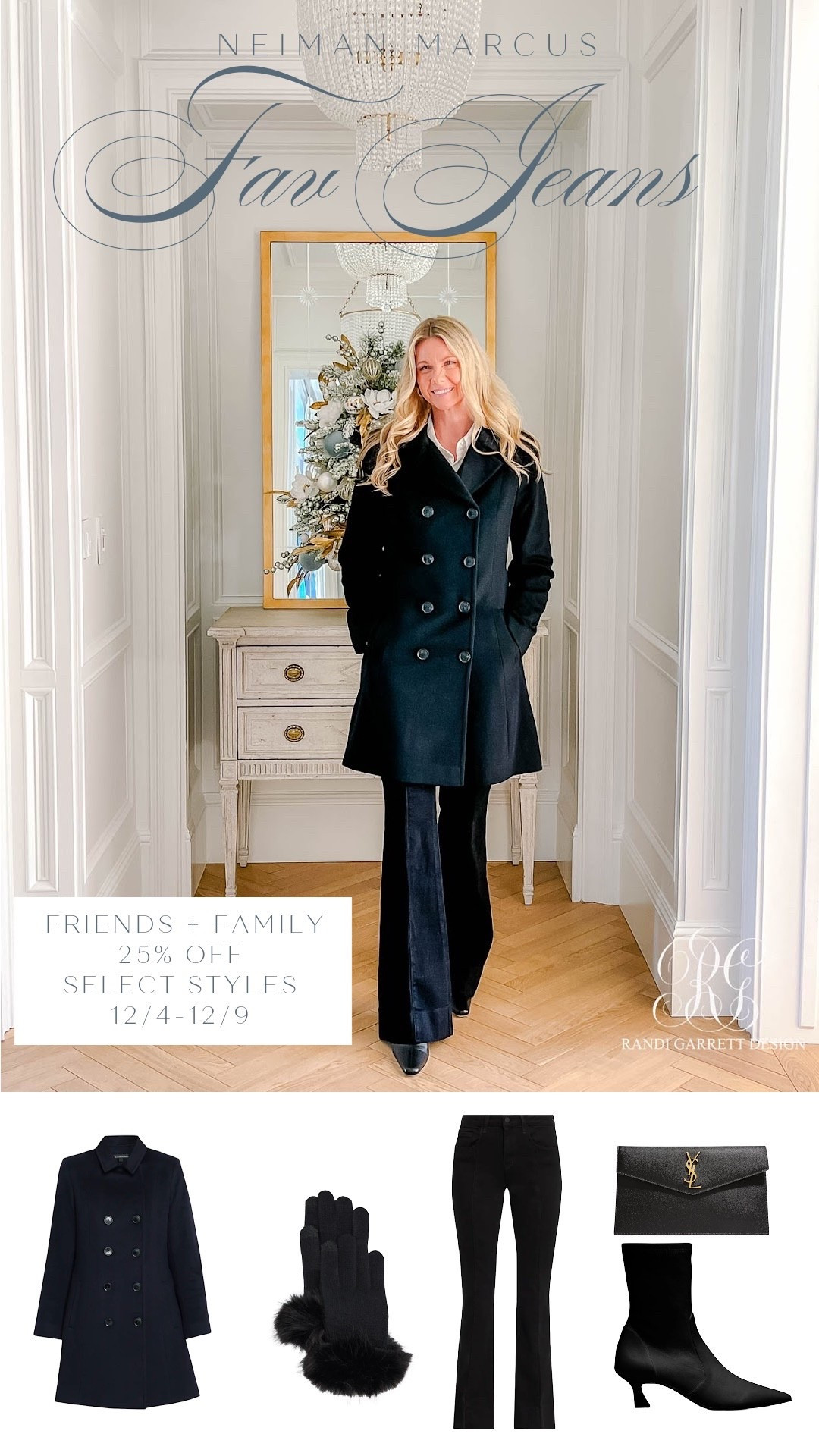 Holiday dressing made so easy!
Sharing my favorite @NeimanMarcus jeans that go from Christmas shopping to festive dinner parties in a snap. Dress them up, dress them down—and shop them now, take 25% off select styles during the Friends & Family 12/4-12/9!
#NeimanMarcus #NeimanMarcusPartner



#LTKSeasonal #LTKSaleAlert #LTKHoliday