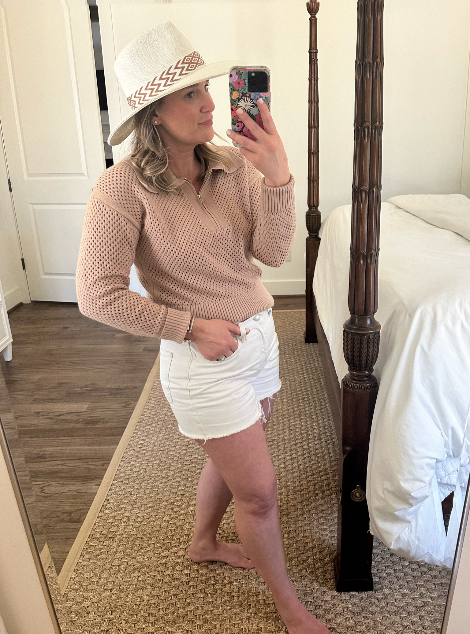 This sweater is the perfect spring transition piece. My oversized straw hat is last year’s style. The band is different but the shape of the hat is the same! 

White beach hat // oversized fedora // straw hat for women 

#LTKstyletip #LTKSeasonal #LTKfindsunder50