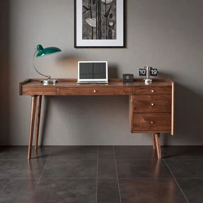 Solid Wood Desk: Elegant Study & Office Solution | Wayfair North America