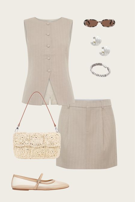 Matching vest & skirt set from Meshki 🤍

#LTKfindsunder100 #LTKstyletip