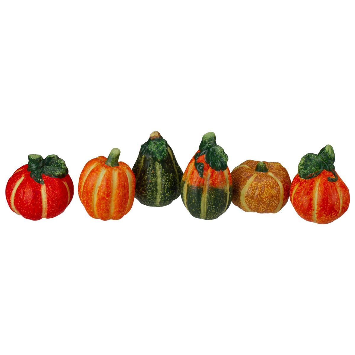 Northlight 6pc Fall Harvest Ceramic Pumpkins Decoration Set | Target