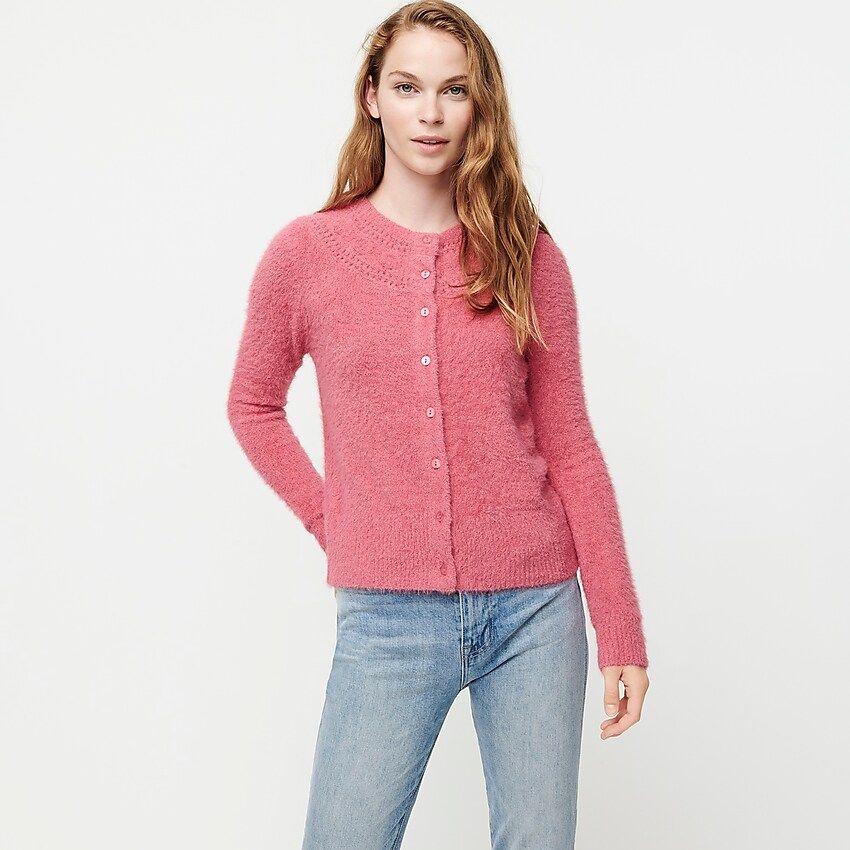 The Reeds X J.Crew fuzzy cardigan sweater | J.Crew US