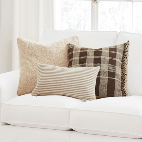 Textured Neutrals 3-Piece Pillow Set | Ballard Designs, Inc.