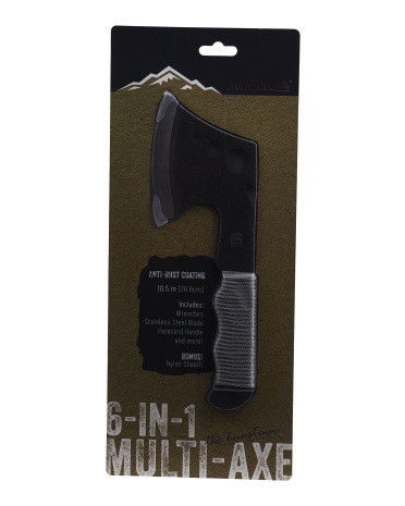 Stainless Steel 6-In-1 Outdoor Camping Axe | Marshalls