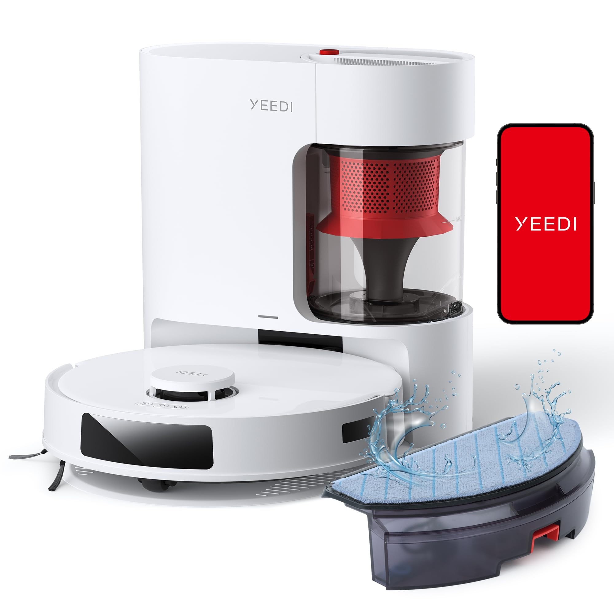 Yeedi C12 Plus Robot Vacuum and Mop, 8000Pa Strong Suction, 7-Week Dust Storage, Bagless Dust Bin... | Amazon (US)