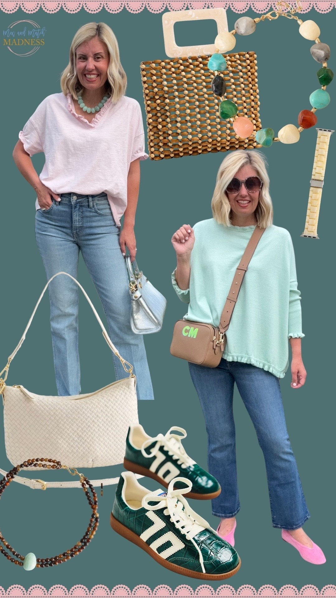 Mersea all day long yall! Their one size fits all sweaters & tees are just amazing and come in so many colors. They are the perfect throw on and go! I do size down to 25 in their denim! 

*code Catherine15 at Mersea