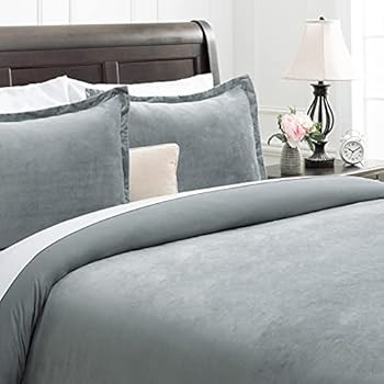 Amazon.com: Chanasya Velvet Bedding Duvet Comforter Cover 3-Piece Solid Color Ultra Soft Luxury S... | Amazon (US)