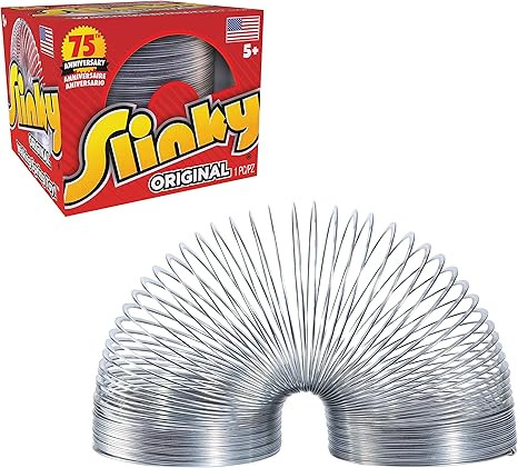 Amazon.com: The Original Slinky Walking Spring Toy, Metal, Fidget Toys, Party Favors, Gifts, Toys... | Amazon (US)