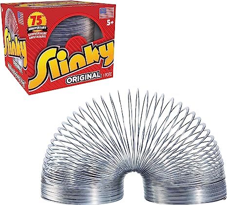 Amazon.com: The Original Slinky Walking Spring Toy, Metal, Fidget Toys, Party Favors, Gifts, Toys... | Amazon (US)