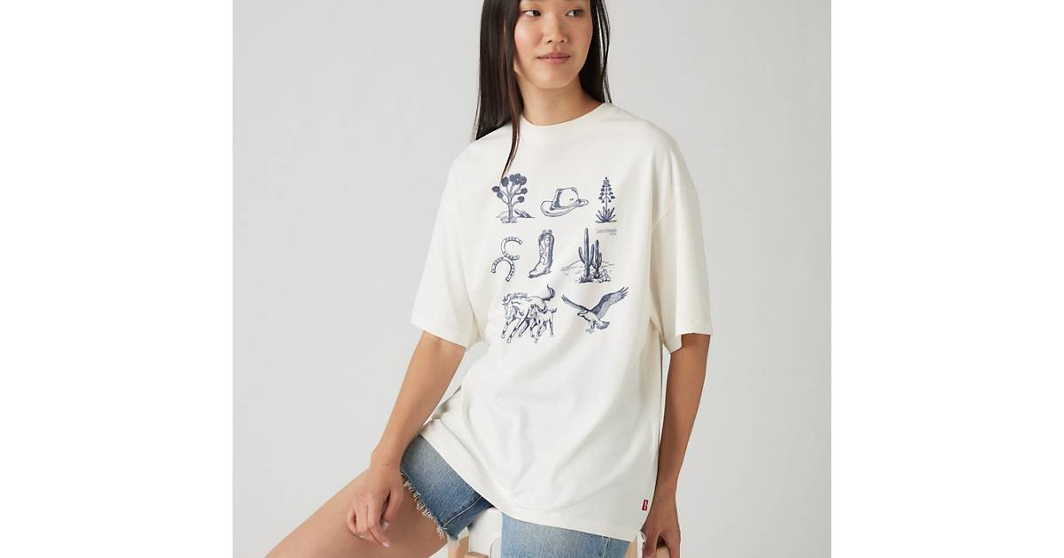 Graphic Short Stack T-shirt - White | Levi's® US | Levi's US