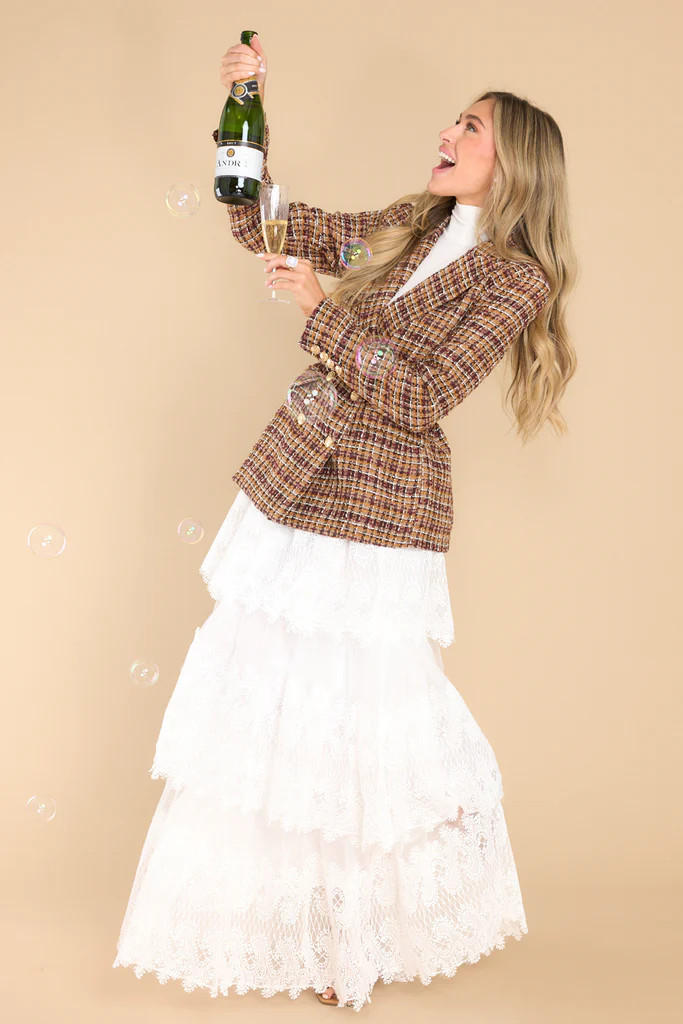 Never Felt Better Brown Multi Tweed Coat | Red Dress 