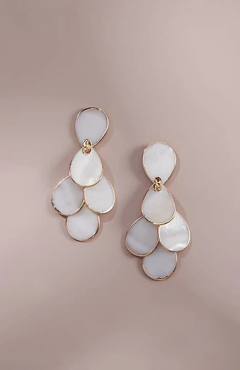 Shoreline Mother-Of-Pearl Chandelier Earrings | J. Jill