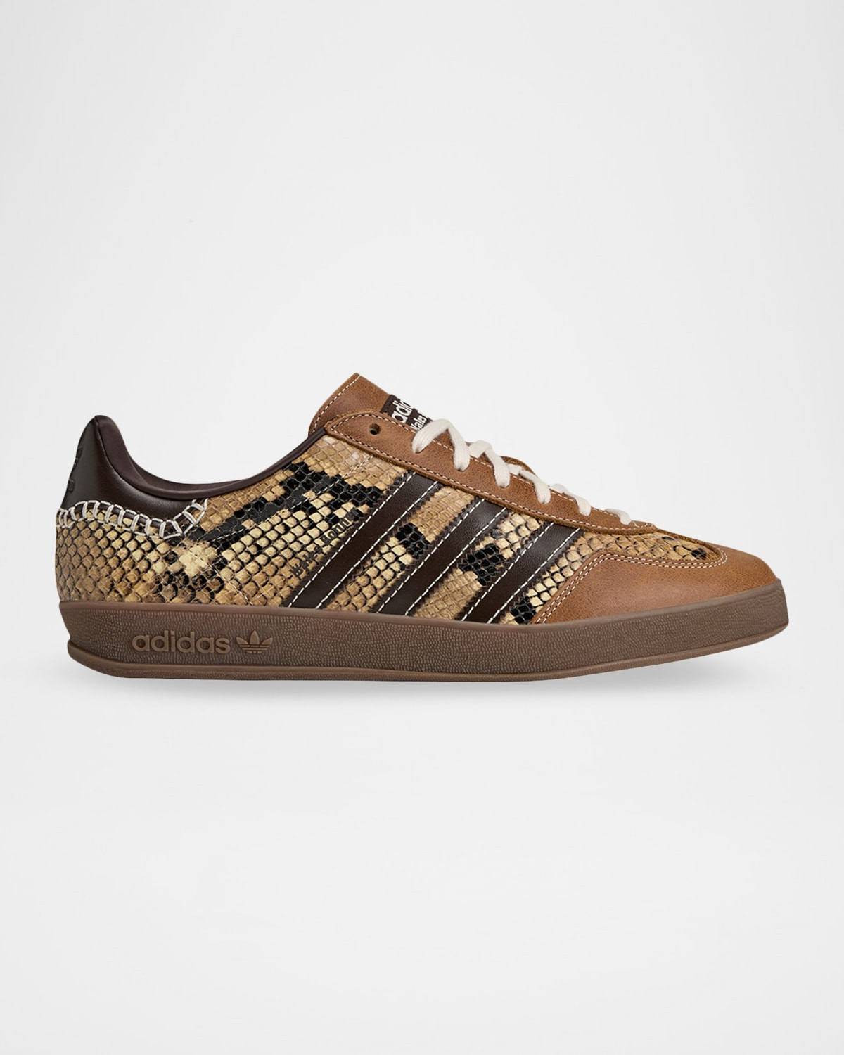 x Wales Bonner Men & apos;s Gazelle Snake-Effect Leather Sneakers | Neiman Marcus