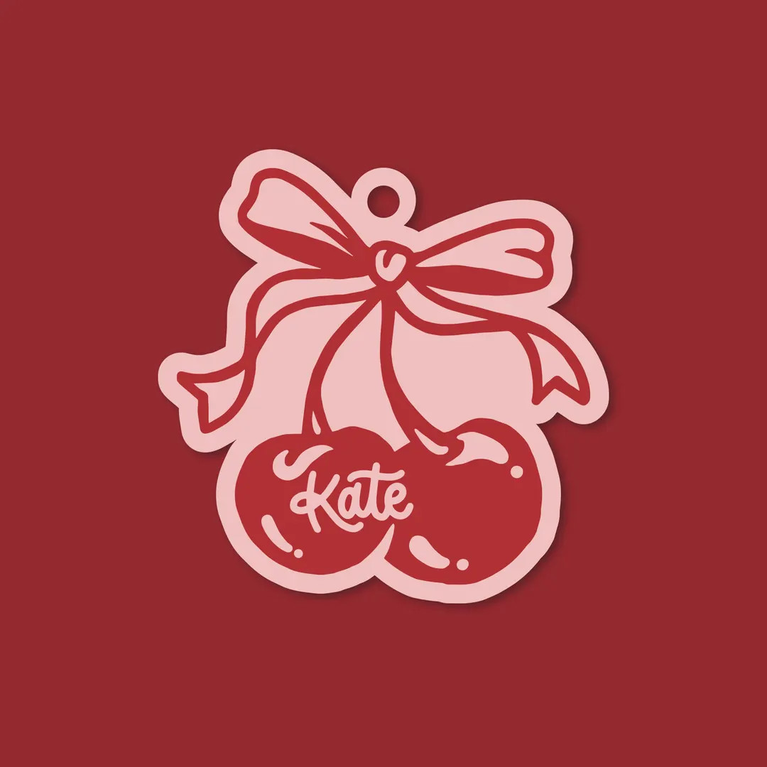 She's TYING THE KNOT, Cherry Bachelorette, Bridesmaid Name Tag, Tag, Bachelorette Proposal, Wife ... | Etsy (US)