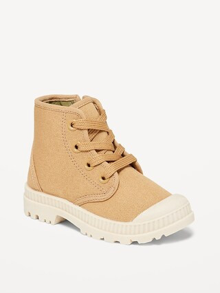 Canvas Lace-Up Hiking Sneakers for Toddler Girls | Old Navy (US)