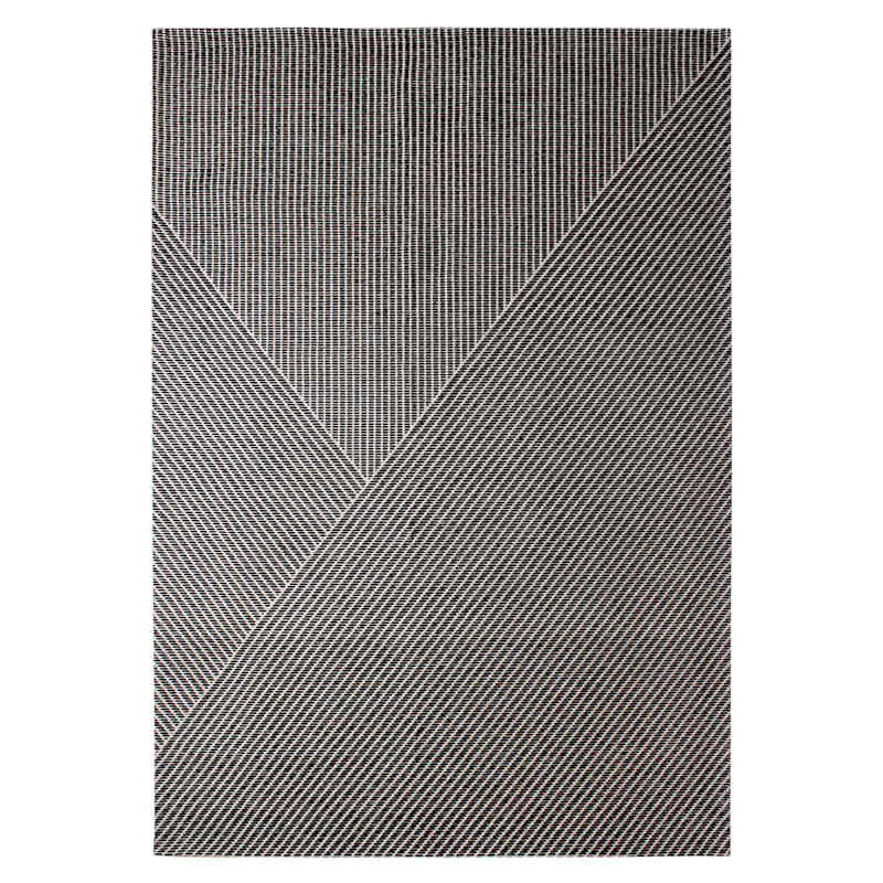 (B834) Dassel Black Woven Area Rug, 7x10 | At Home