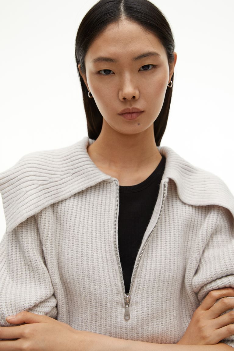 Half-zip Sweater with Collar | H&M (US + CA)