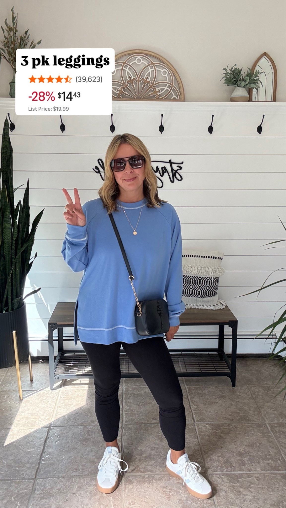 Casual outfit idea! My fave leggings are on sale and come in a 3 pack. 40,000 reviews 

#LTKSaleAlert #LTKOver40 #LTKPetite