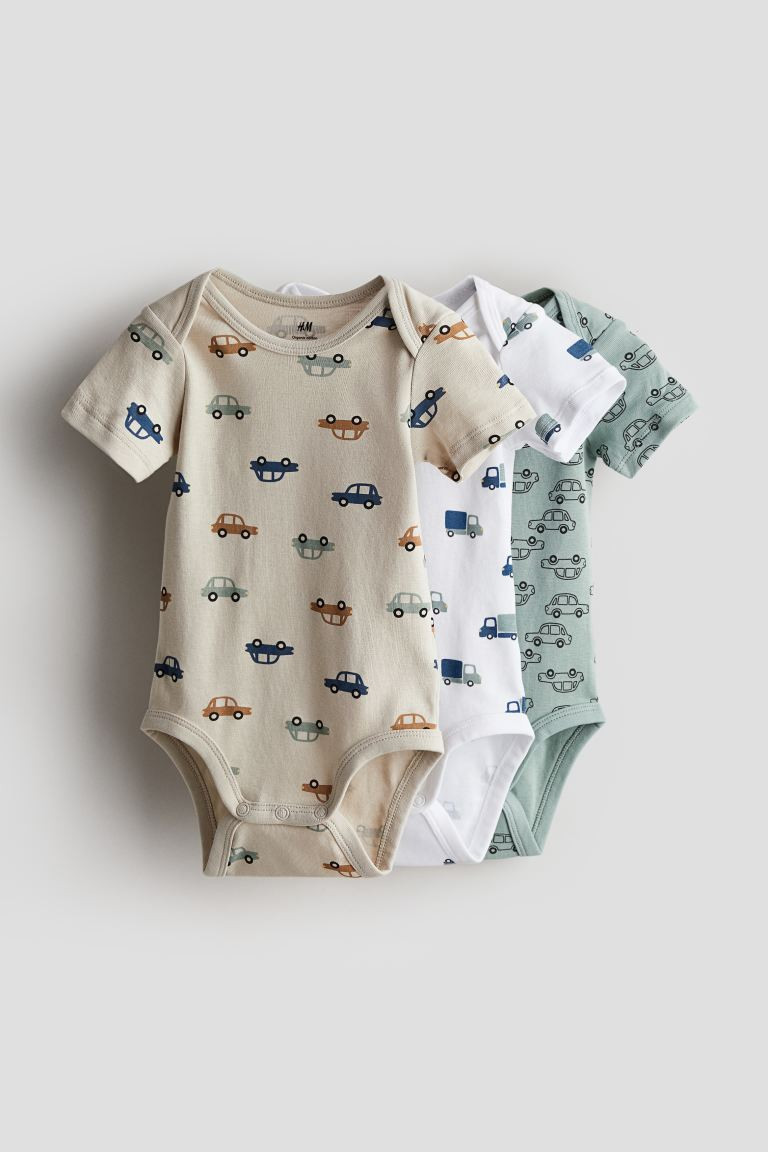 3-pack Cotton Bodysuits | H&M (US + CA)