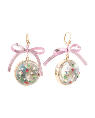 Holiday Globe Ornament Earrings | TJ Maxx