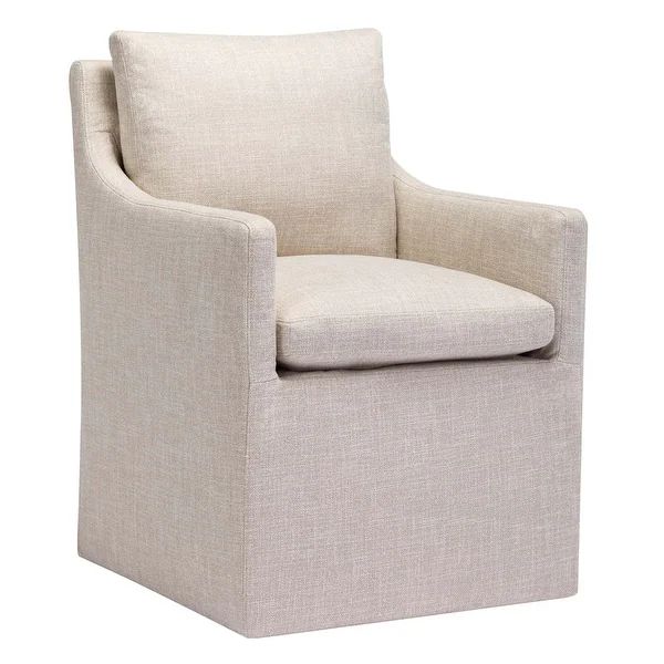 Upholstered Swiveling Linen Accent Sofa Chair - Armrest | Bed Bath & Beyond