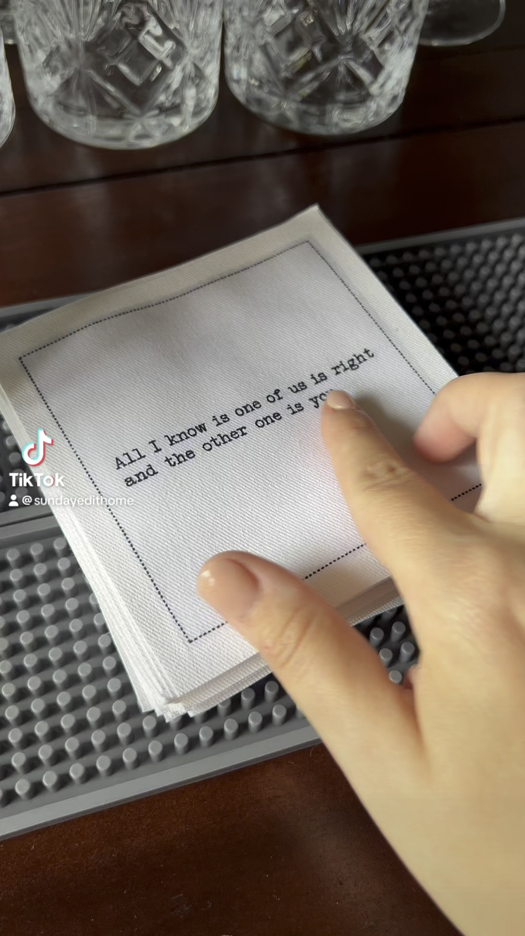 These cocktail napkins have far exceeded my expectations! 

#LTKFindsUnder50 #LTKHome #LTKParties