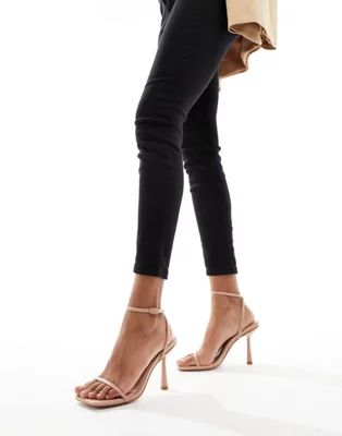 Simmi London Damira strappy barely there sandal in beige | ASOS (Global)