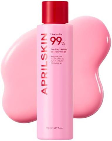 APRILSKIN TXA+Niacinamide 99 Pink Milky Toner | 99% High-Purity TXA 3%+ Niacinamide 5% for Bright... | Amazon (US)