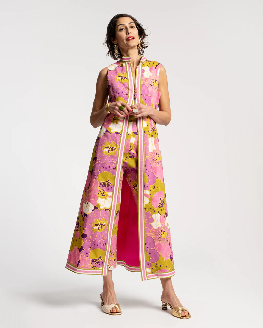 Susie Jumpsuit Set African Daisy Print | Frances Valentine