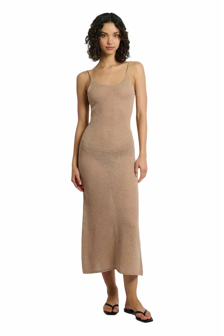 Textured Linen Sweater Scoop Maxi Dress (Women) | Nordstrom | Nordstrom