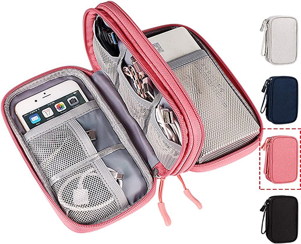 Electronic Organizer Travel USB Cable Accessories Bag/Case,Waterproof for Power Bank,Charging Cor... | Amazon (US)