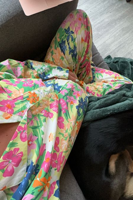 Maternity pj set - spring pajama set - summer pajama set - maternity pajama set - floral pajamas - floral lounge set - hospital bag items - hospital bag just have 

#LTKBump #LTKItBag #LTKBaby