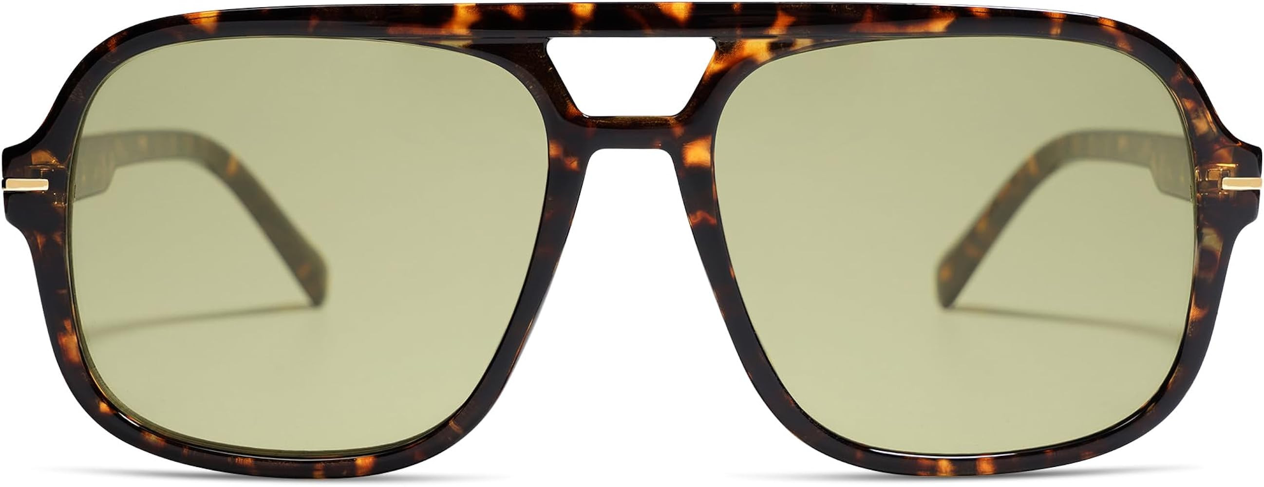 HERJOUR Retro Square Aviator Sunglasses Womens Mens 70s Classic Vintage Oversized Sun Glasses AR8... | Amazon (US)