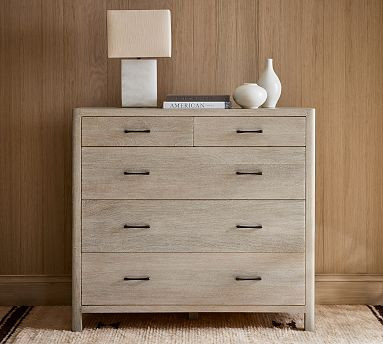 Aptos 5-Drawer Tall Wide Dresser (50") | Pottery Barn (US)