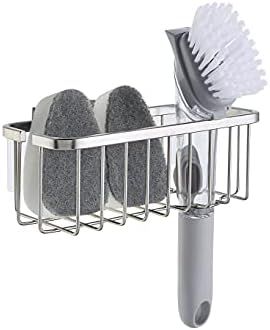 SunnyPoint NeverRust Deluxe Kitchen Sink Suction Holder for Sponges, Scrubbers, Soap, Kitchen, Ba... | Amazon (US)