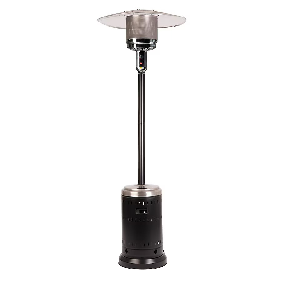 Fire Sense 46000 -BTU Black Steel Floorstanding Liquid propane Patio Heater | Lowe's