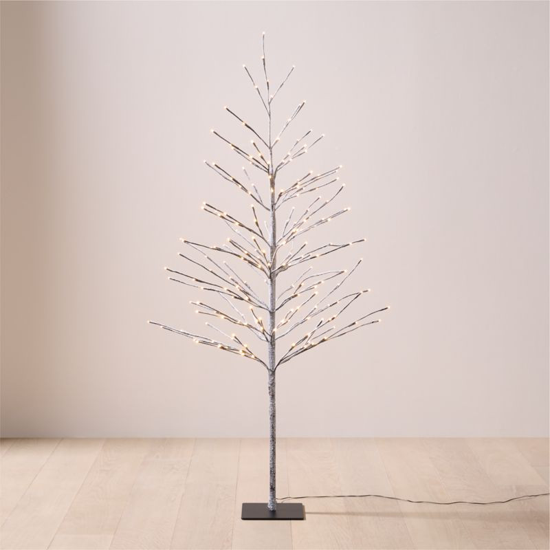 Faux Birch LED Tree 5' + Reviews | CB2 | CB2